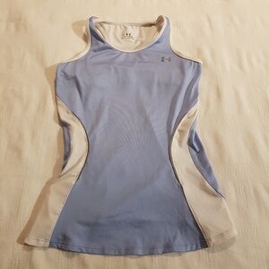 Under Armour womens size Small blue and white sleeveless shirt